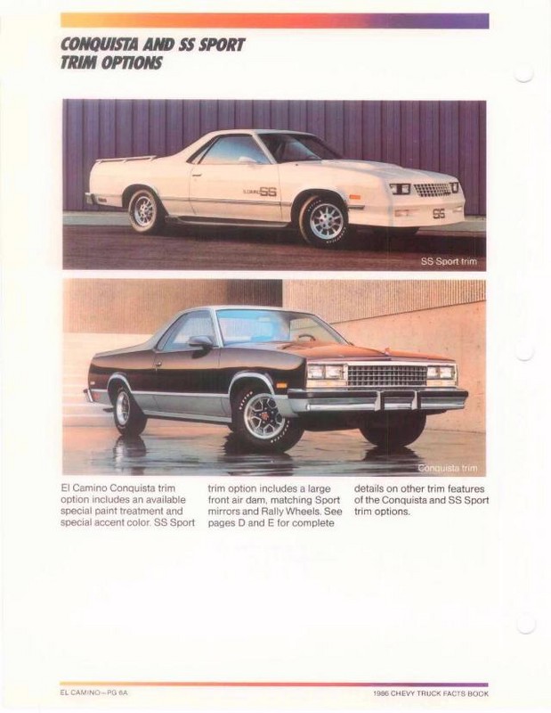 1986 Chevrolet Truck Facts Brochure Page 115